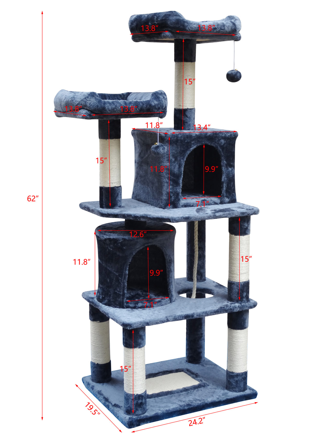 62 inch cat tree sale