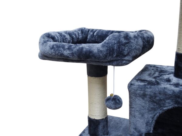 Qpets Cat Tree, 62inch Super Stable Cat Towers Cat Condo, Scratching Posts for Big Cat, Big Cat Gym for Cat, Dark Grey - Image 5