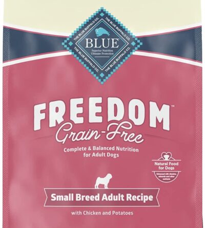 Blue Buffalo Freedom Grain Free Natural Adult Small Breed Dry Dog Food, Chicken 11lb