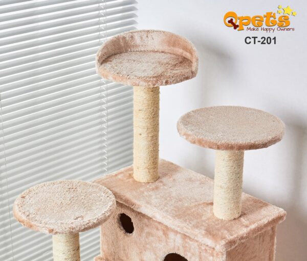 Qpets Cat Tree CT-201, for Small Cat or Kittens, 52'' Tall - Image 4