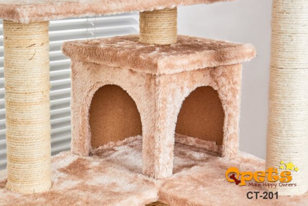Qpets Cat Tree CT-201, for Small Cat or Kittens, 52'' Tall - Image 3