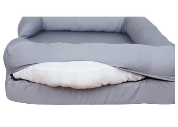 Qpets Dog Bed, Memory Foam Pet Bed, with Couch Arm, Comfortable ang Waterproof - Image 5