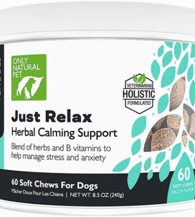 Just Relax Herbal Calming Soft Chews for Dogs Bacon Flavor