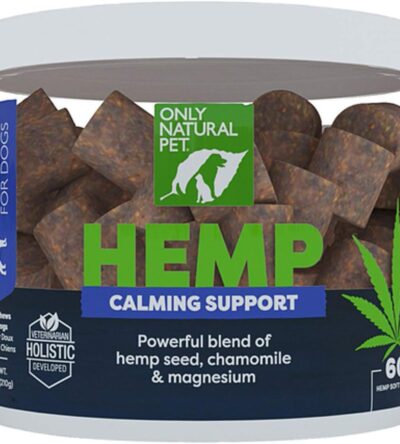 Natural Hemp Soft Chew Bites for Dog Stress & Anxiety Relief